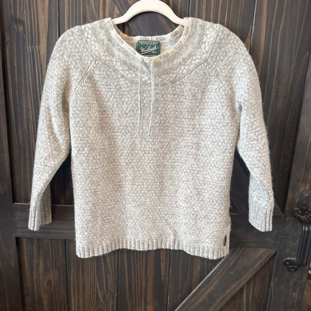 Woolrich Womens Gray Heather Lambs Wool Sweater